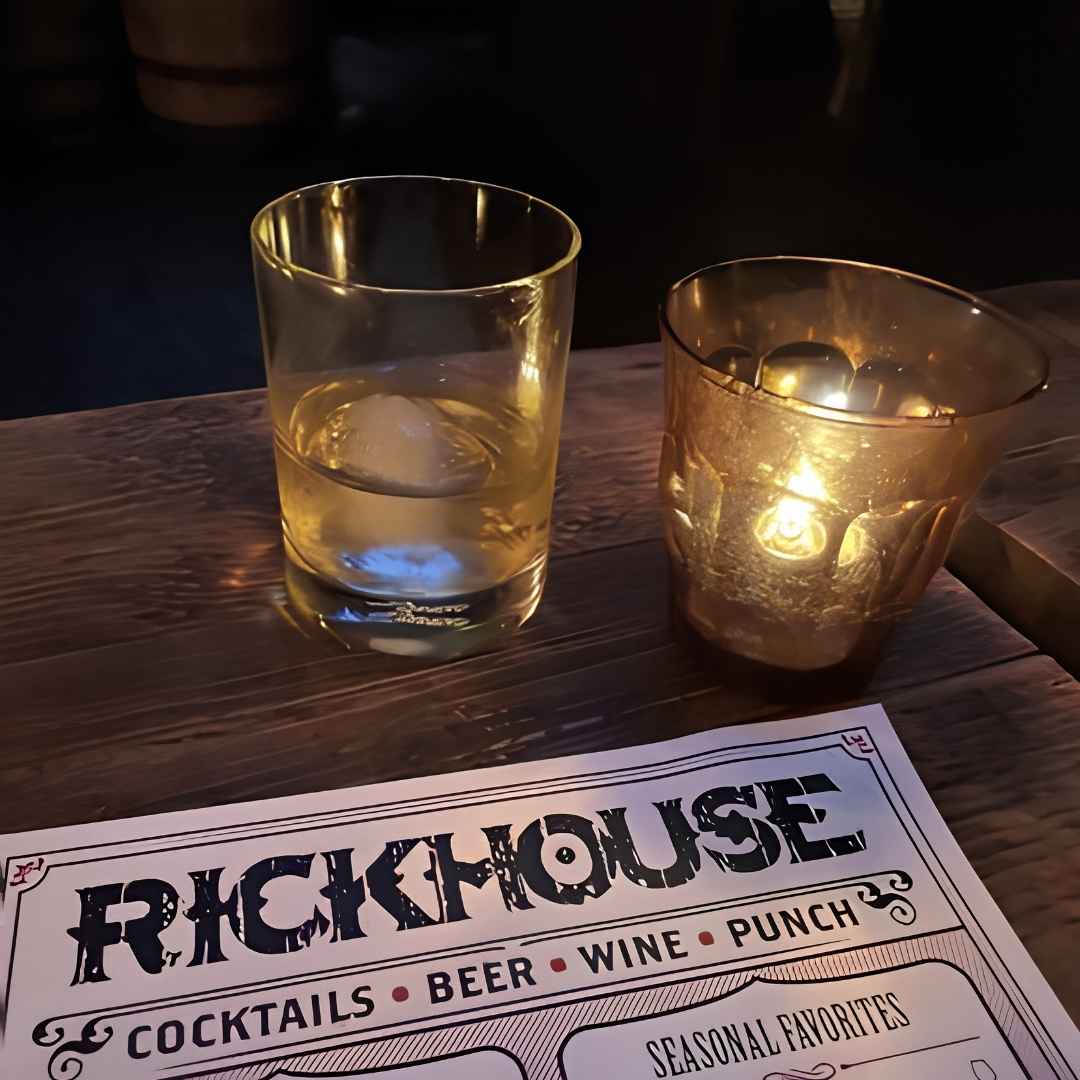The Rickhouse doors and carved sign, San Francisco